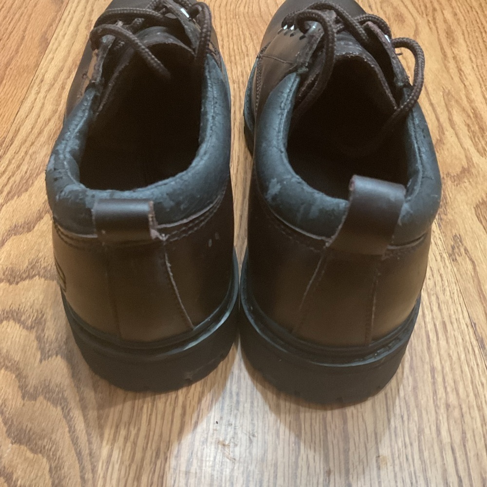 Skechers Men's Brown Leather Shoes size 12 - Picture 3 of 5